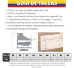 Guía de tallas nacionales